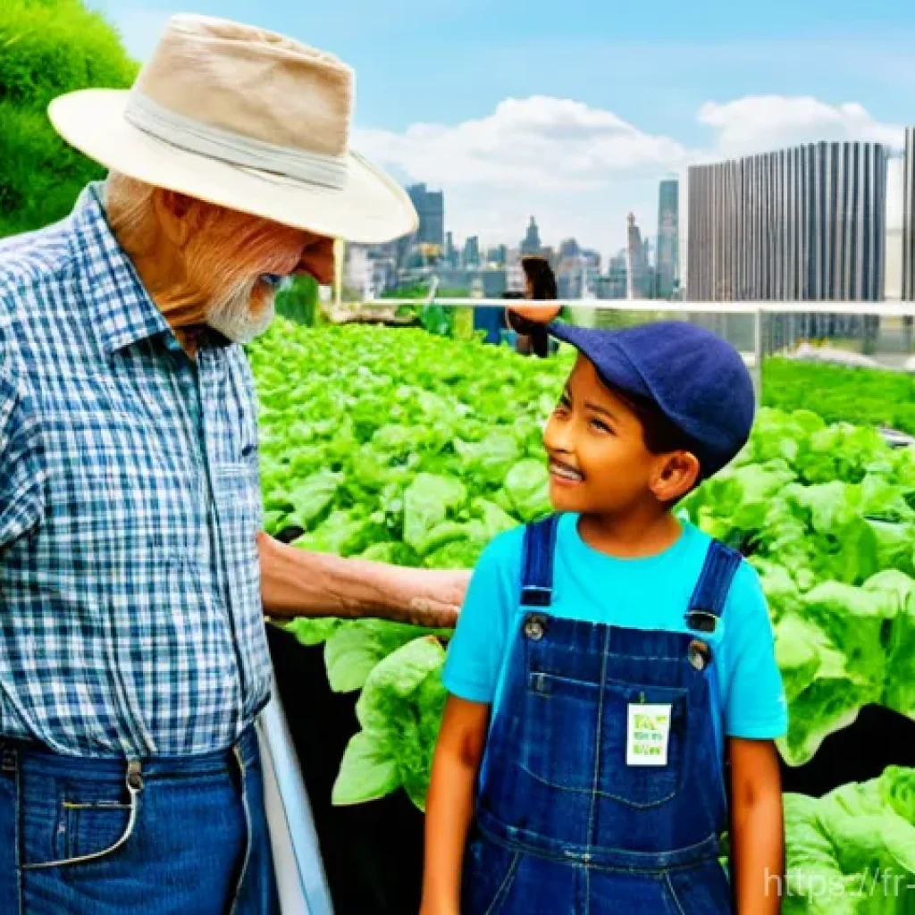 녹색산업 실기와 이론 준비 과정 - **Prompt 1: Sustainable Urban Farming Innovation**
    A vibrant, sun-drenched rooftop garden in a m...