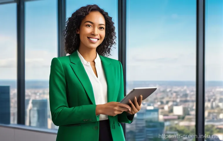 녹색산업 자격증 준비와 시험 과목 - **Prompt 1: The Green Certification Catalyst**
    A vibrant, professional woman in her early 30s, e...