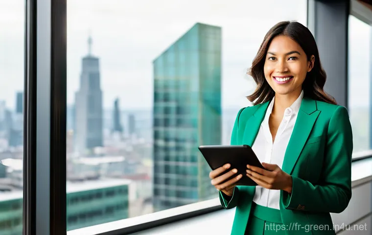 녹색산업 자격증 준비와 시험 과목 - **Prompt 1: The Green Certification Catalyst**
    A vibrant, professional woman in her early 30s, e...